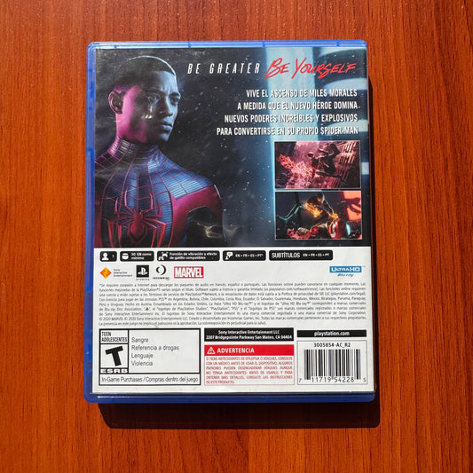 Spider-Man Miles Morales - Ps5 - Físico - Usado