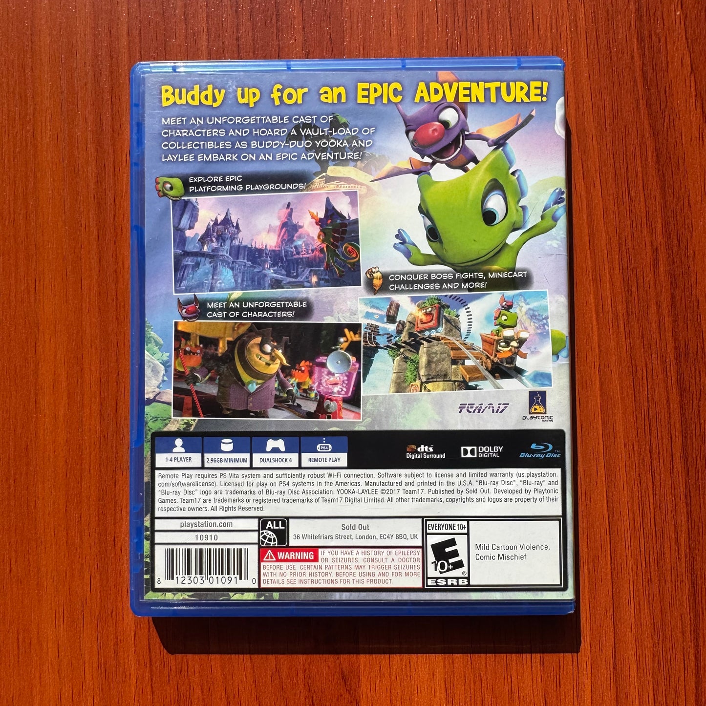Yooka Laylee - Ps4 - Físico - Usado