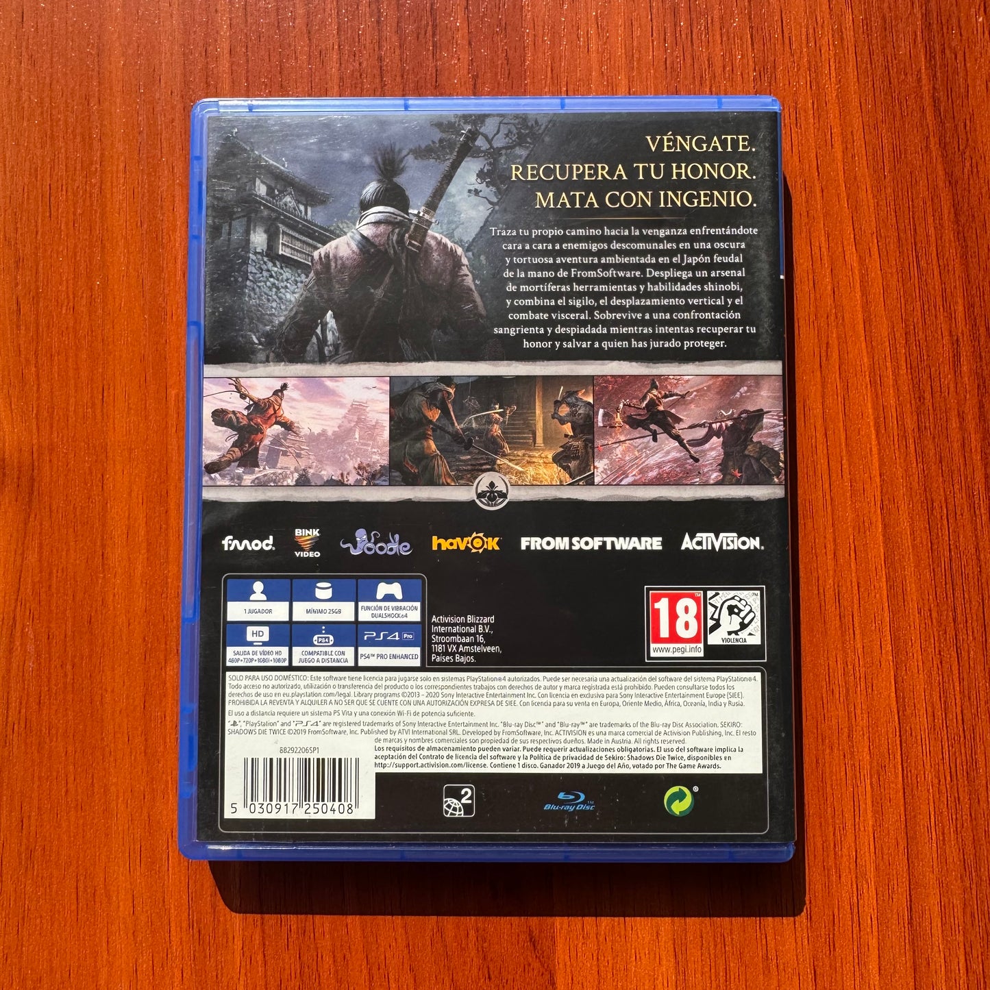 Sekiro Shadows Die Twice Juego del Año - Ps4 - Físico - Usado