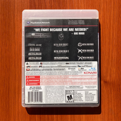 Metal Gear Solid The Legacy Collection - Ps3 - Físico - Usado