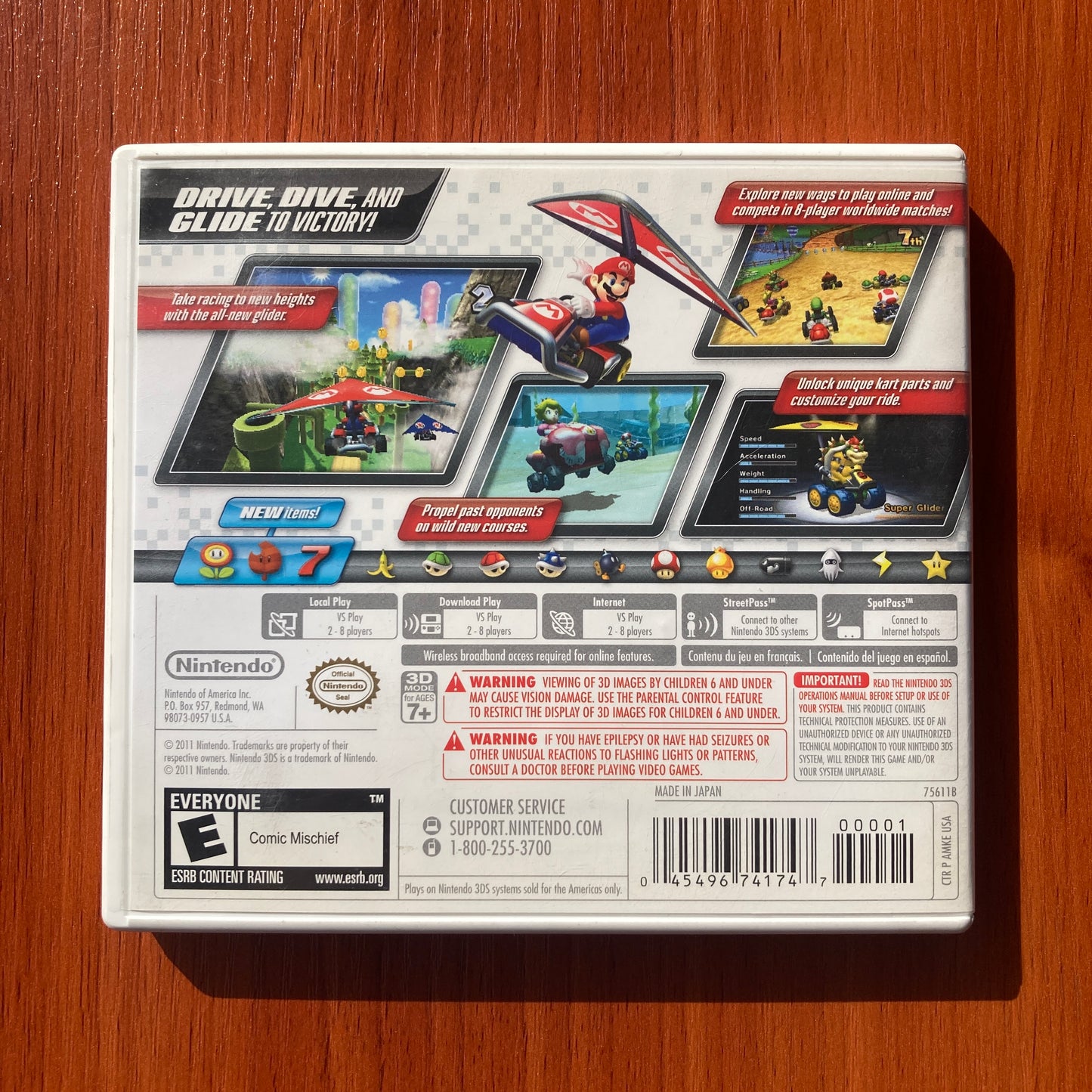 Mario Kart 7 - Nintendo 3DS - Físico - Usado