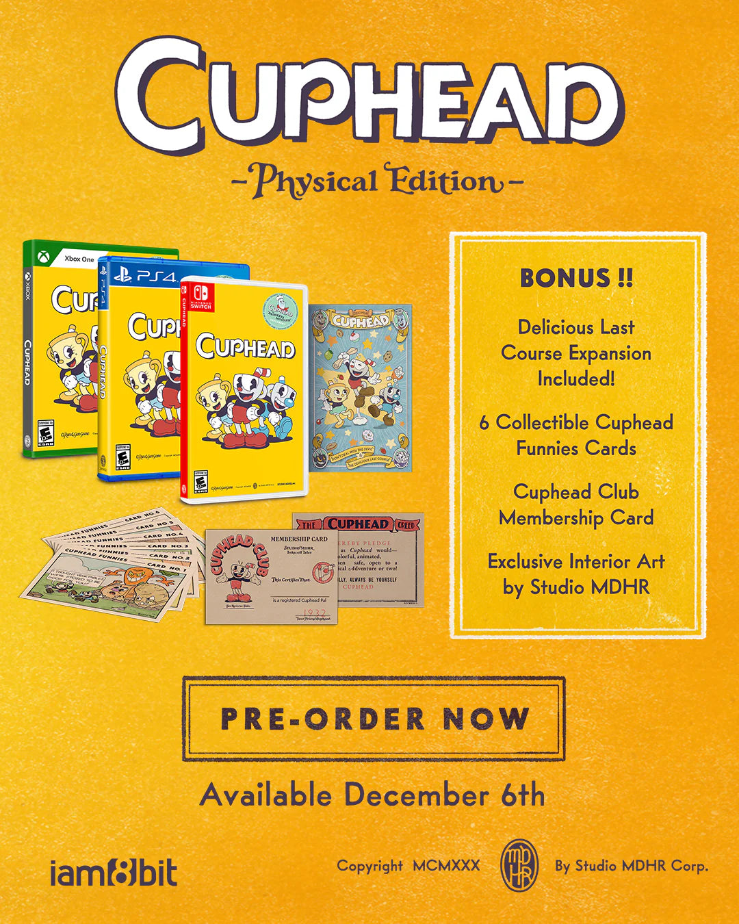 Cuphead para Switch Físico - Nuevo